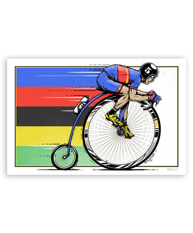 High Wheel Cycliste 11x17 Print